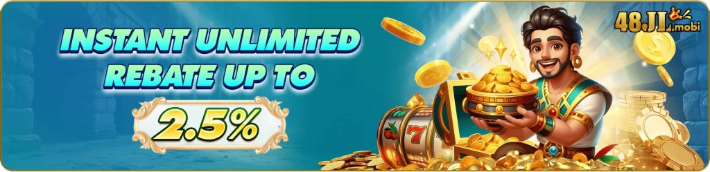 48JL special promotions banner featuring VIP rewards and ongoing casino bonus offers